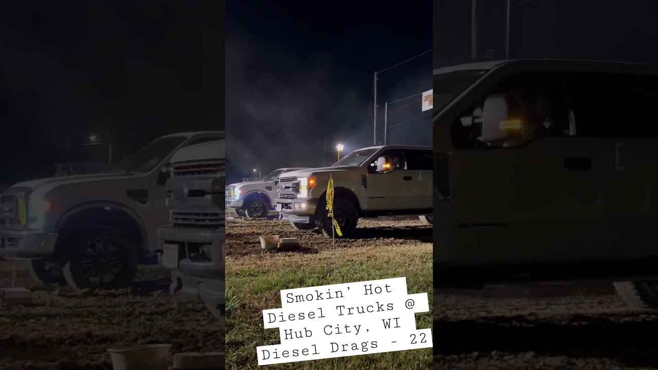 Smokin’ Hot Diesel Trucks Hub City, WI Diesel Drags 22 YouTube