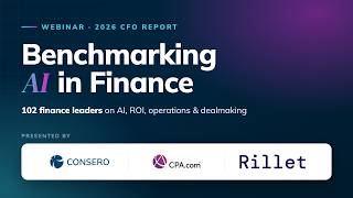 Inside Consero's 2026 CFO Report: AI, ROI & Exit Readiness
