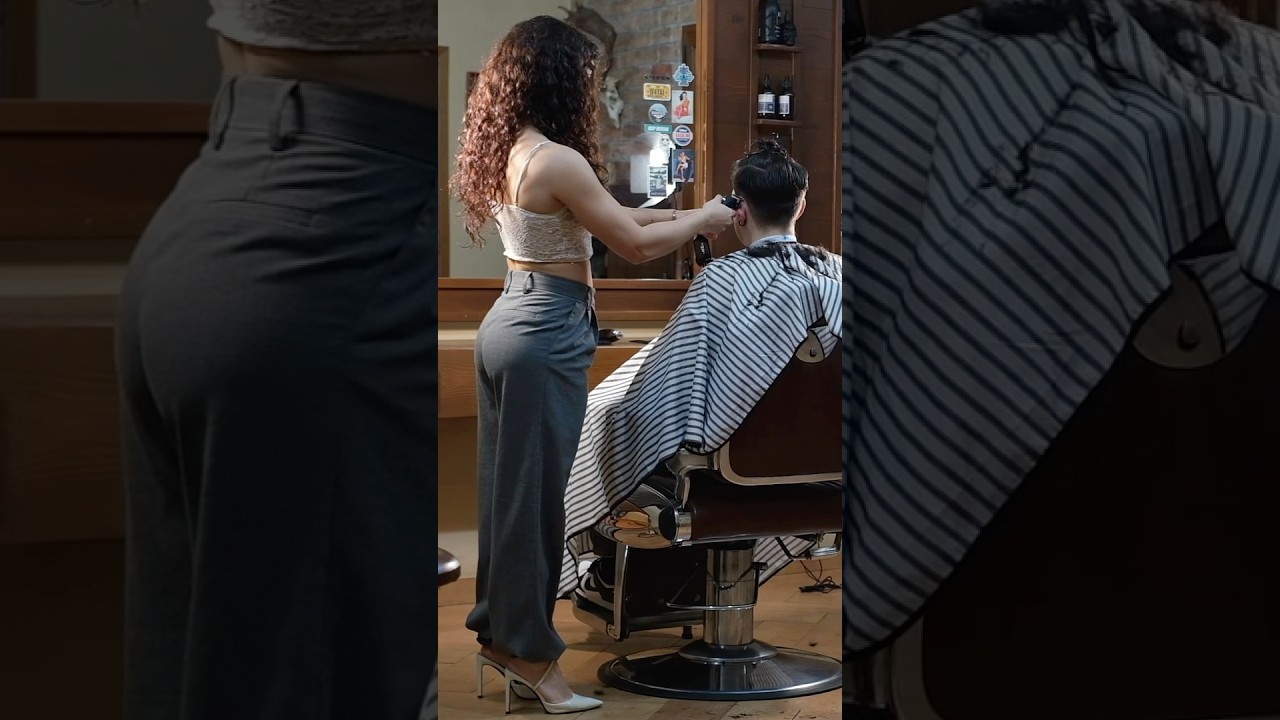 ASMR 💈 IRIS LADY BARBER “JORRIT”