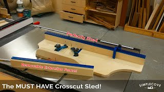 How To Make A CrossCut Sled | Woodworking DIY