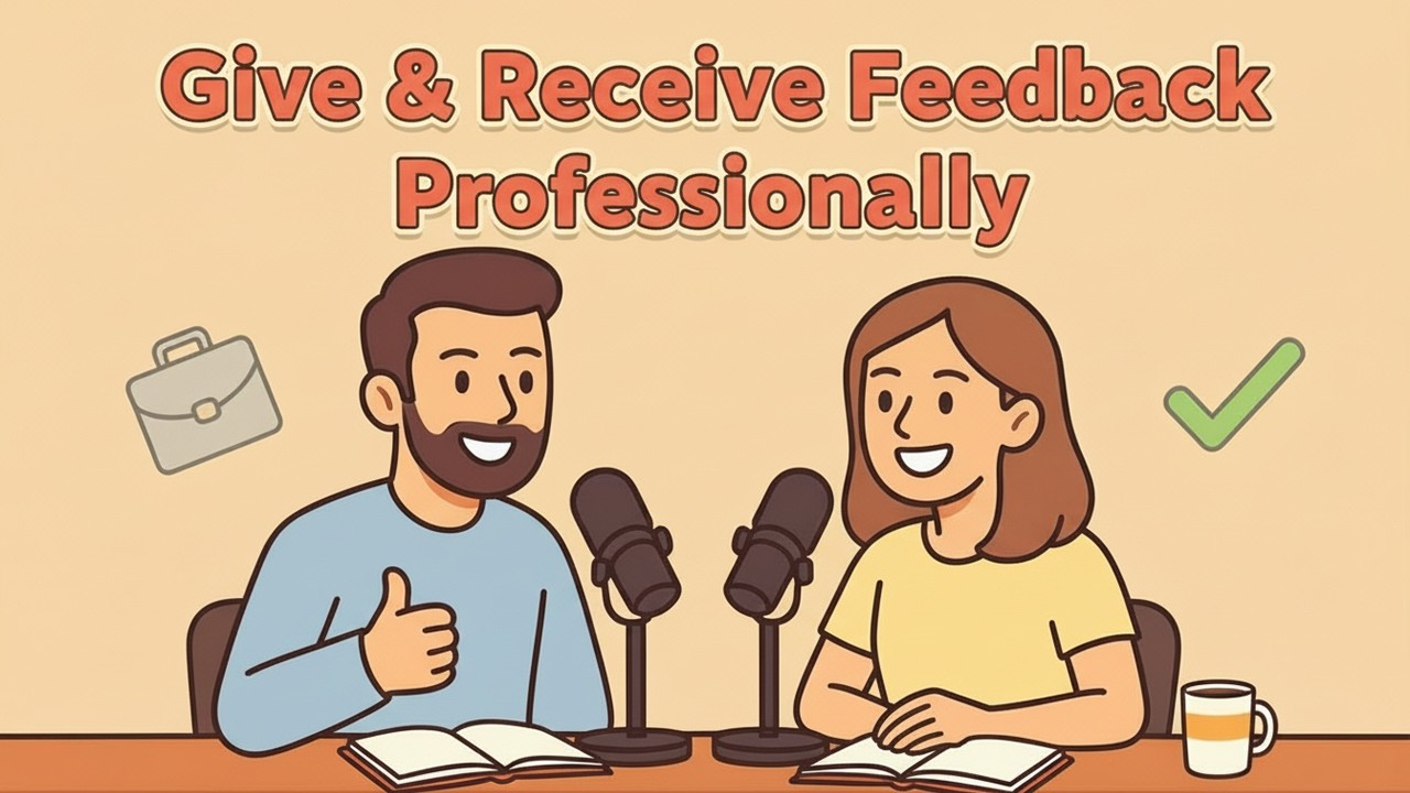 How to Give & Receive Feedback | Professionally in English - YouTube