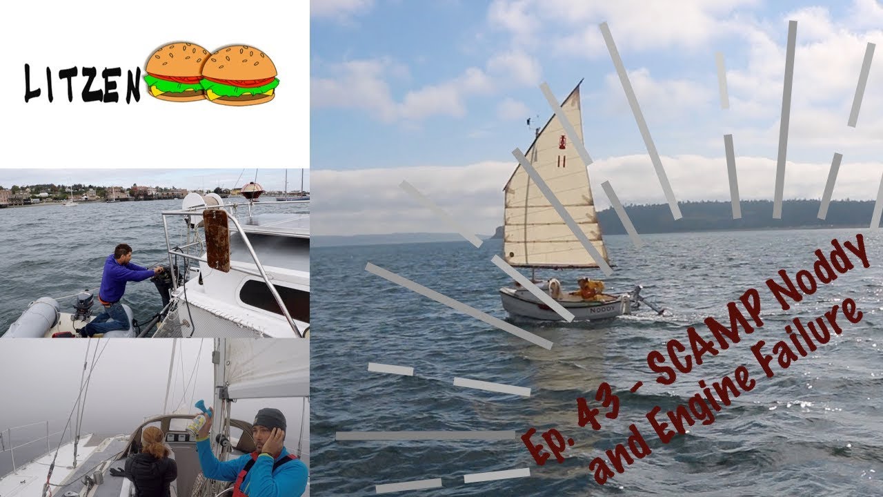 Mid-Bay SCAMP Sailboat Meetup with Engine Failure (Ep.43 Sailing w/ the Litzenbergers)