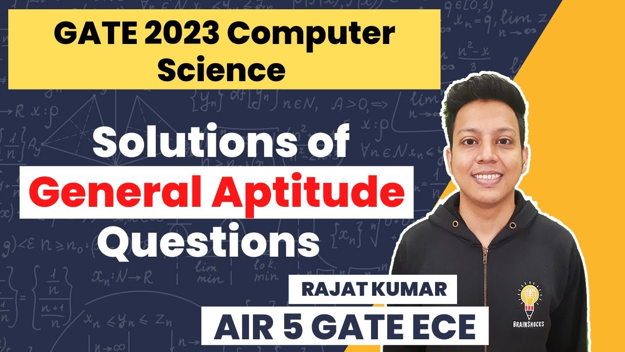 GATE Aptitude Previous Year Questions| Part 97 | GATE 2023 CS | Rajat Kumar AIR 5 GATE