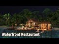 Waterfront Restaurant in Sulani | House Build (Stop Motion) | The Sims 4 Island Living | No CC