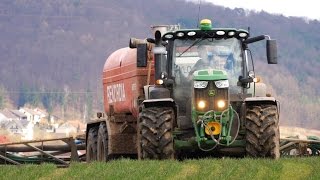 John Deere 6215R ► Rekordia 18m³ ► Substratfahren