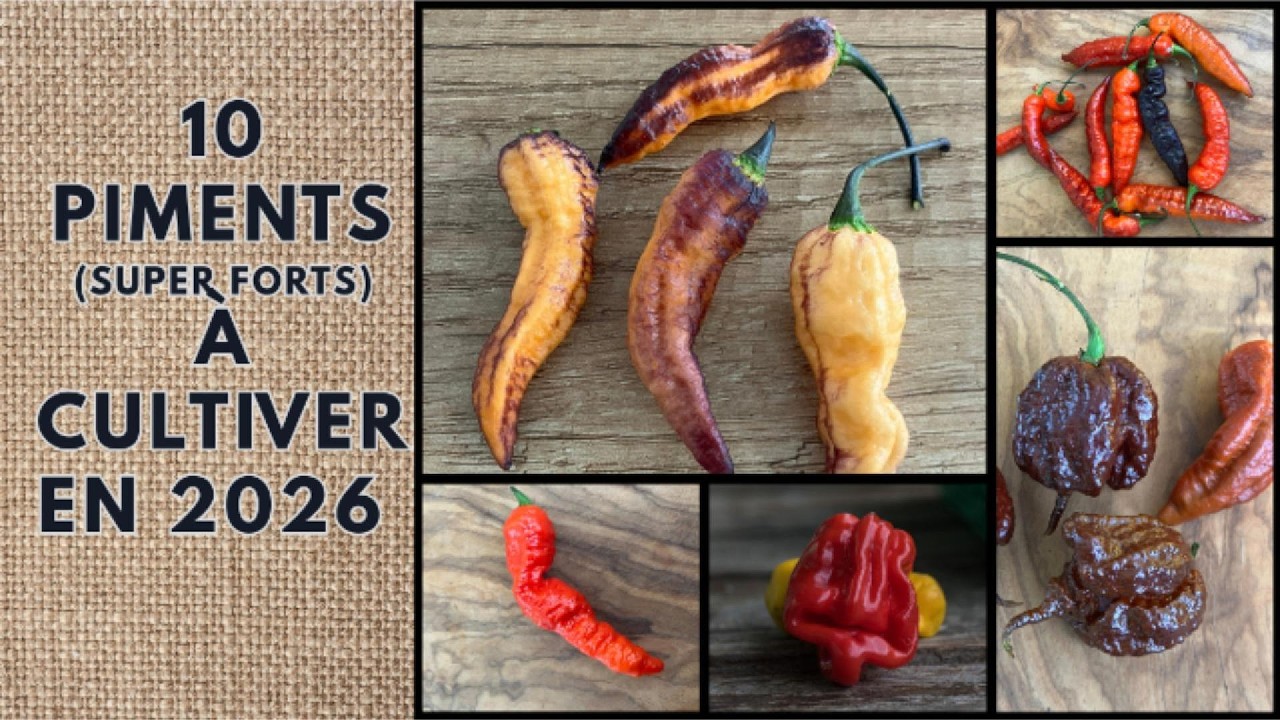 Top 10 des piments ultra-piquants (et savoureux) pour votre potager en 2026