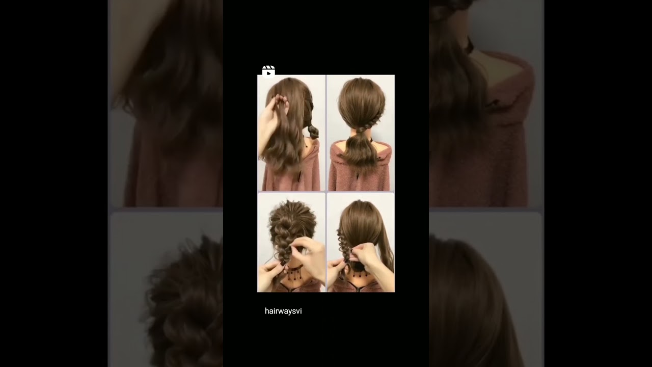 Four different types hairstyle