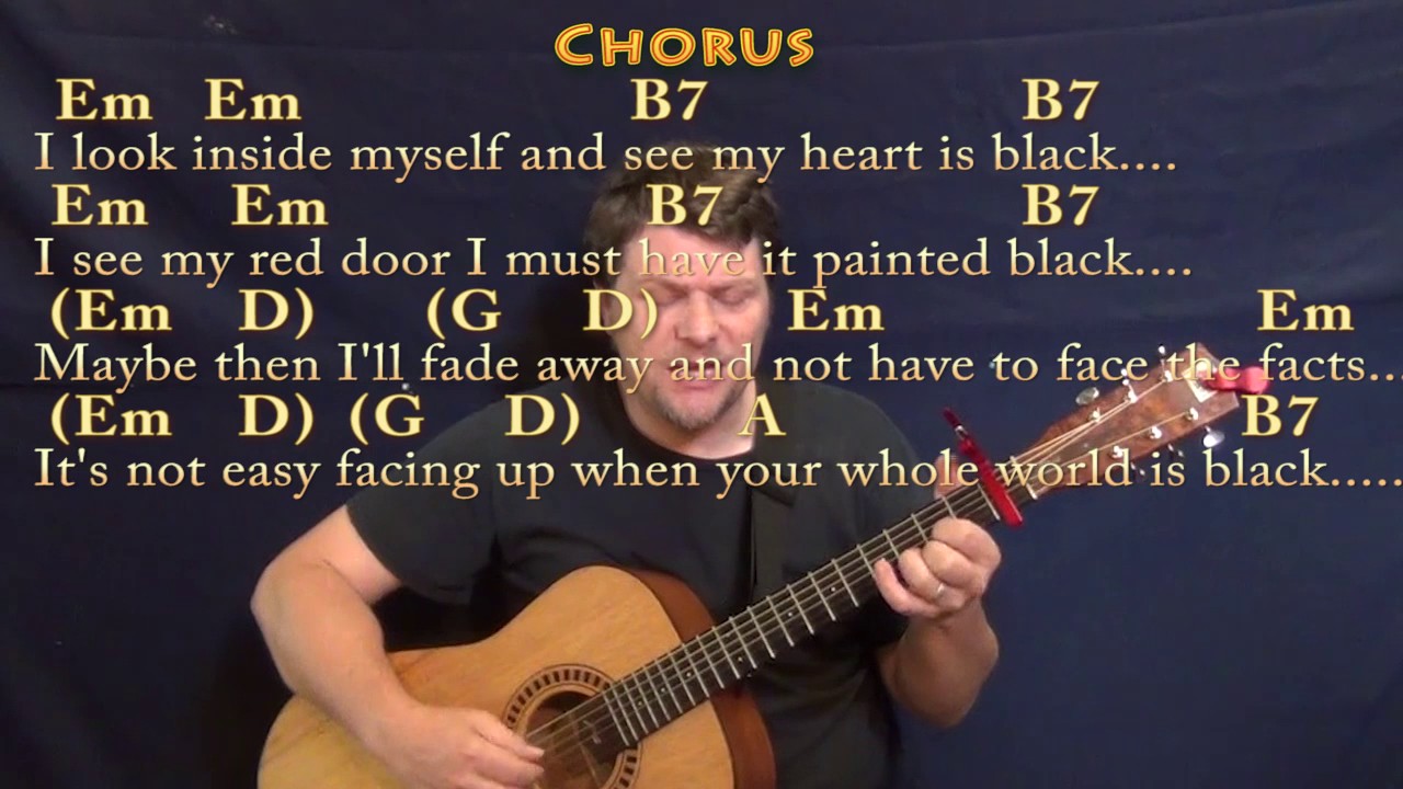 Paint It, Black (The Rolling Stones) Fingerstyle Guitar Cover Lesson