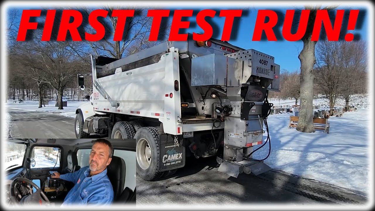 Testing Our Peterbilt Snow Plow Truck For The First Time! - YouTube