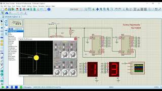 [PROTEUS] Simulation of Counter Seven Segment using NE555 & IC4026