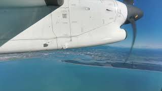 Air New Zealand Bombardier Dash 8 Q300, ZK-NFB Takeoff Nelson Airport (NZNS)