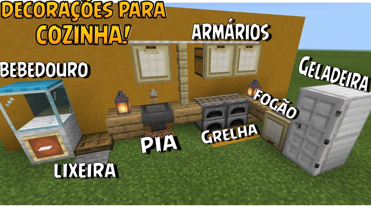 Como fazer cozinha no Minecraft