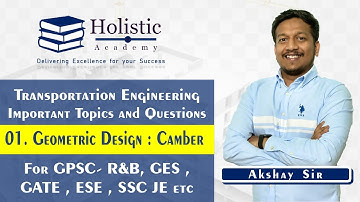 Transportation Engineering 01 Camber