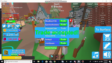 Giveaway clout goggles at Mining simulator