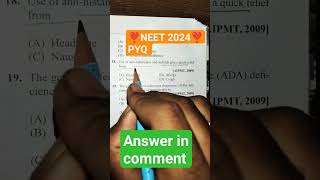 Neet2024 biology PYQ neet aiims study neetaspirant biology trending mbbsshort neet2024