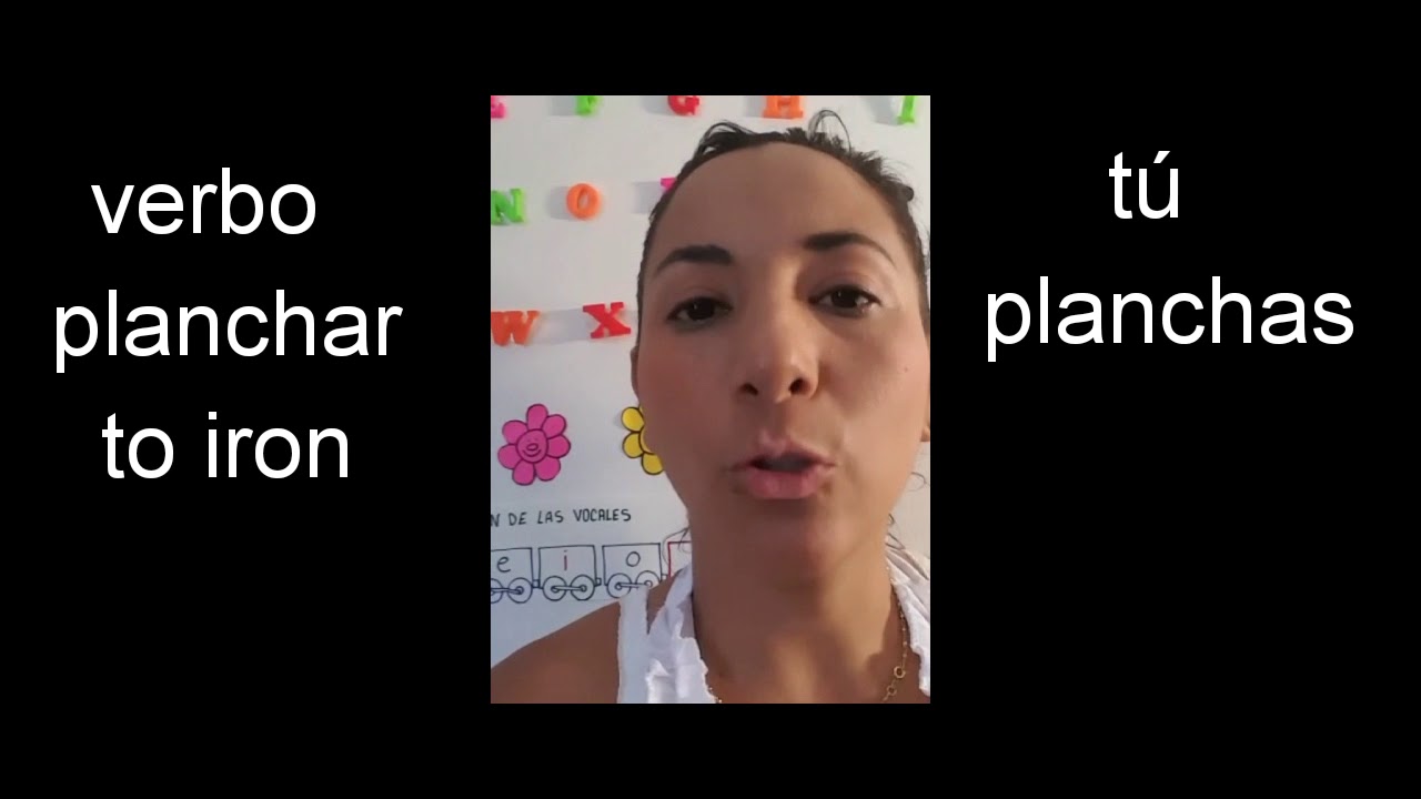Conjugación del verbo planchar (to iron) - YouTube