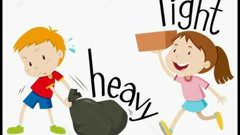 Pre number concept Heavy and Light