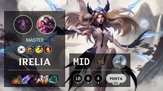 Irelia Mid vs Galio - KR Master Patch 10.14