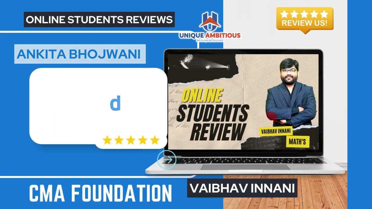 FREE CMA Foundation - Maths Subject Reviews | Online & Offline Batch