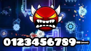 Hardest Demon For EACH Number and Special Character