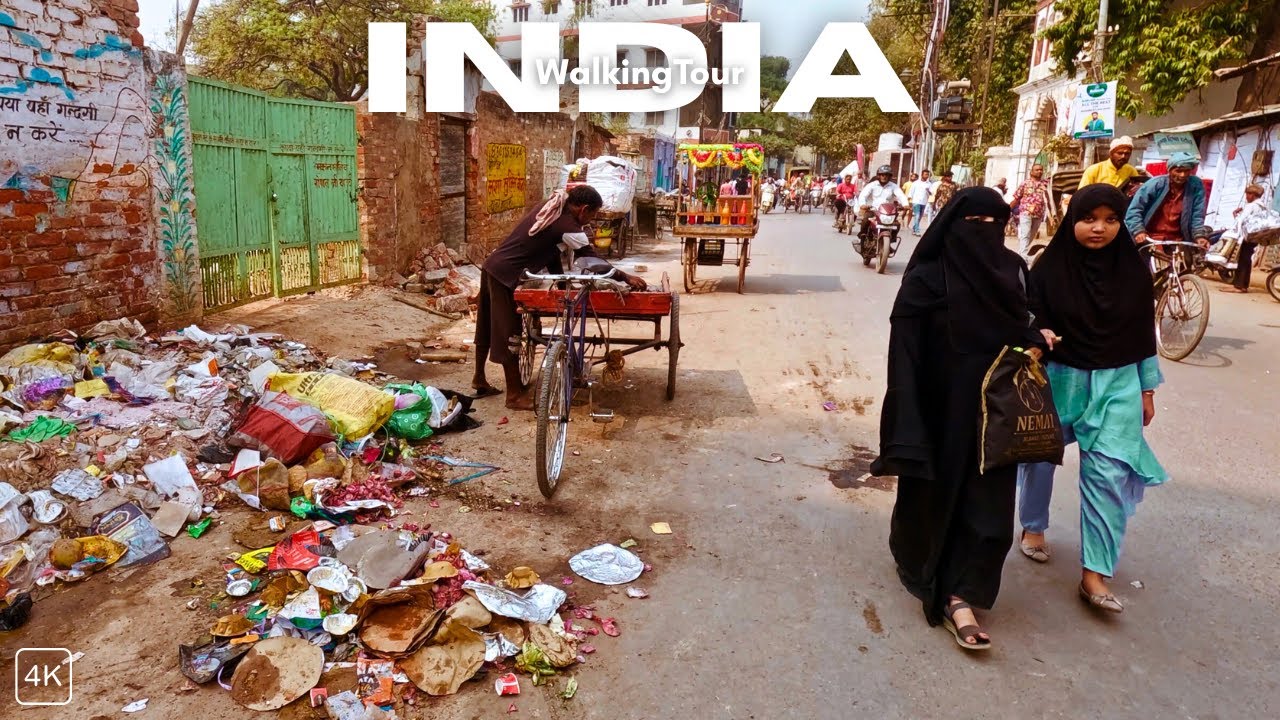 Will you go to India after seeing this? | Varanasi Walking Tour 4K