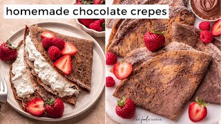 Chocolate Crepes - JoyFoodSunshine