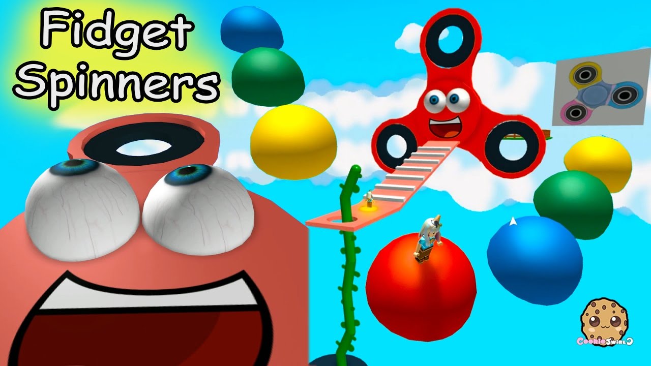Giant Fidget Spinners Rainbow Shapes Obby Hide And Seek Extreme
