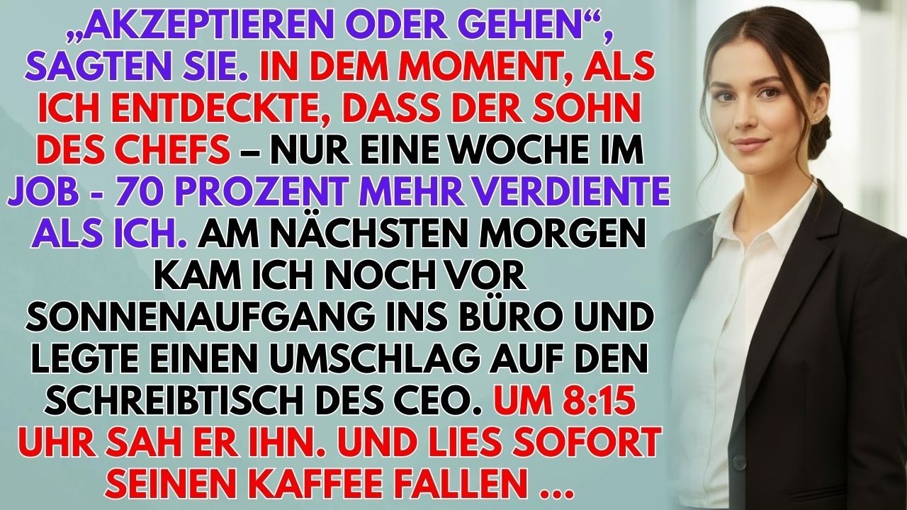 70 % Mehr Gehalt Für Den Sohn Des Chefs – Ein Umschlag Entlarvte Alles