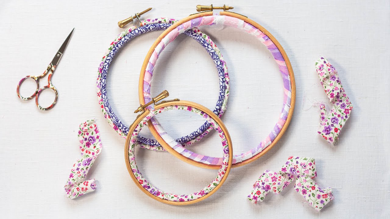How To Bind An Embroidery Hoop YouTube