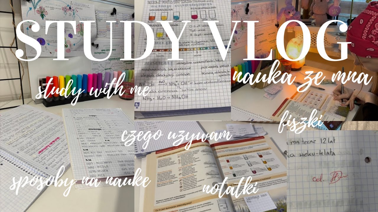 Study Vlog | czego używam, notatki, nauka 