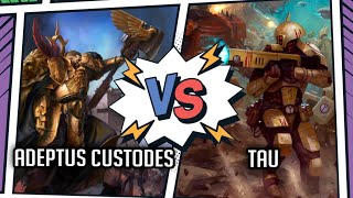 Мультшоу TAU vs ADEPTUS CUSTODES I Репорт 750 pts I Warhammer 40000