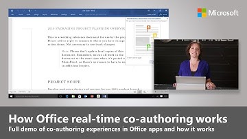 Office 2016 real-time co-authoring. How-it-works demo