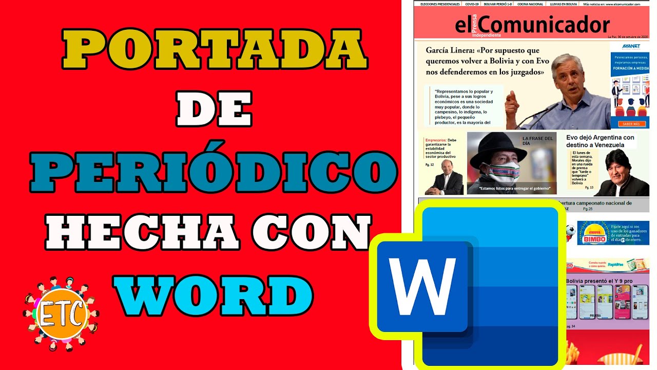 ️ ¿𝗖ó𝗺𝗼 𝗵𝗮𝗰𝗲𝗿 𝗹𝗮 𝗽𝗼𝗿𝘁𝗮𝗱𝗮 𝗱𝗲 𝘂𝗻 𝗽𝗲𝗿𝗶ó𝗱𝗶𝗰𝗼 𝗰𝗼𝗻 𝗠𝗶𝗰𝗿𝗼𝘀𝗼𝗳𝘁 𝗪𝗼𝗿𝗱? (fácil y