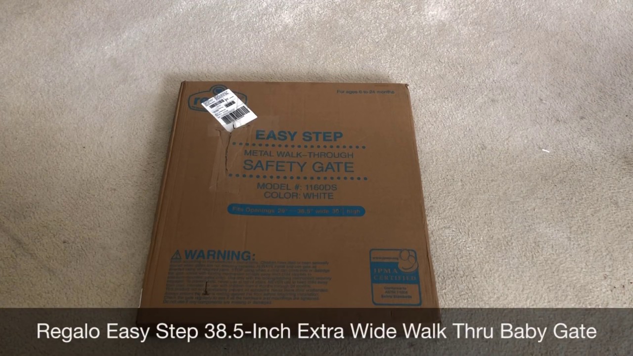 regalo easy step metal walk through safety gate