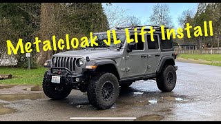 New Jeep JL Metalcloak Lift Install 2.5” GameChanger