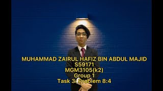 MGM3105 (K2) - TASK 3 (PROBLEM 8.4)