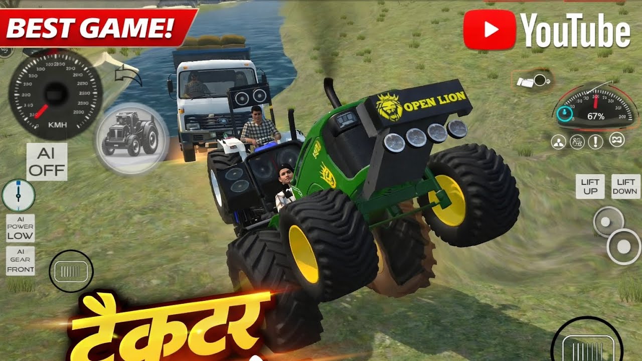 Indian tractor simulator game ka video #