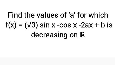 Find the values of 