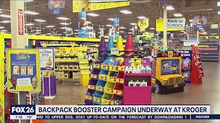 Backpack Boosters campaign with Kroger underway at Kroger