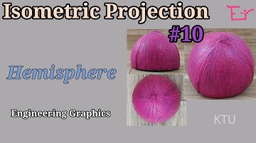 Isometric Projection|Hemisphere|KTU Exam Oriented Video Session|
