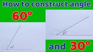 HOW TO CONSTRUCT ANGLE 60 DEGREE AND ANGLE 90 DEGREE || GEOMETRIC CONSTRUCTION || TECHNICAL DRAWING