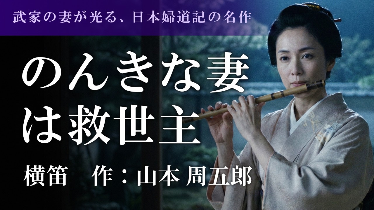 【感動のラスト】横笛 山本周五郎｜のんきな妻の横笛に隠された真実とは？【名作・短編・時代小説】
