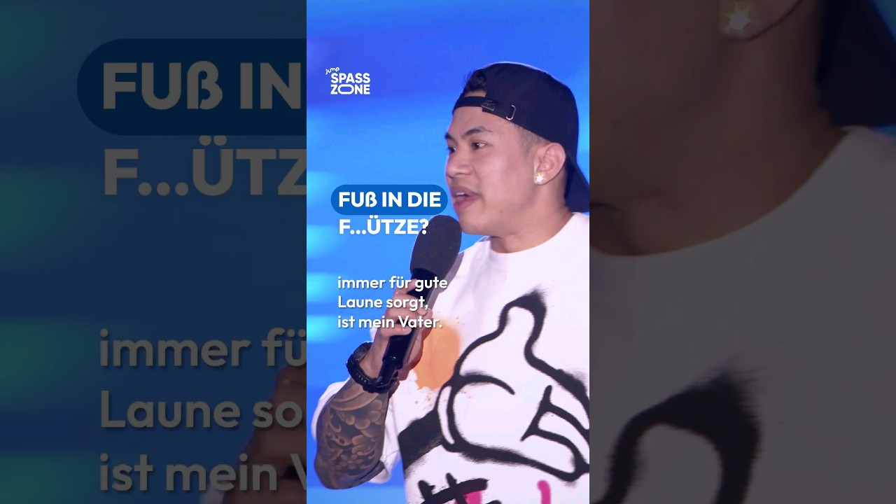 Die Fütze macht die Füße nass. Tutty Tran bei der Humorzone Dresden