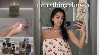 everything shower routine | hair care, body care, skin care