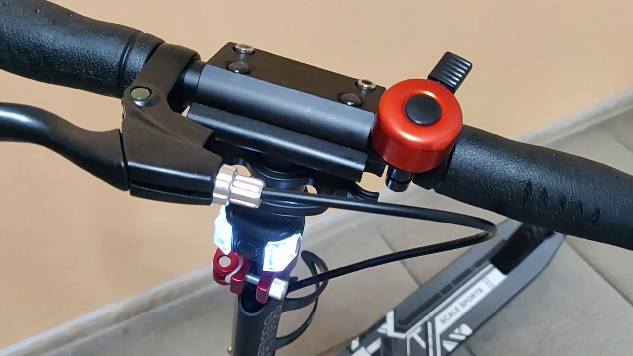 Самокат Scale Sports ss-08 + LED-фонариком, Ручной тормоз (USA)