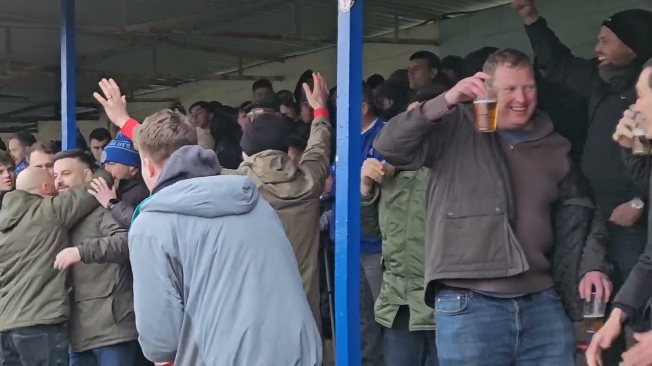 FC United of Manchester fans away at Lancaster City 8/2/2025 🇾🇪