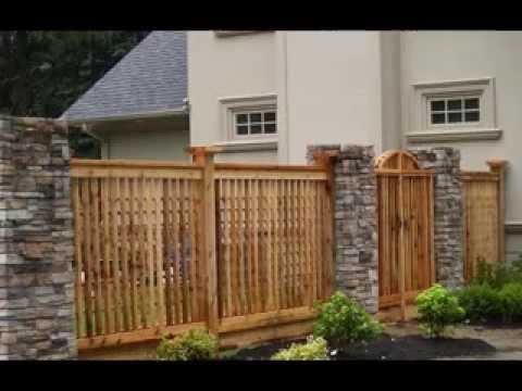 Home fencing design ideas - YouTube