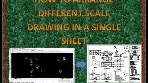 VIEW PORTS / ARRANGE DIFFERENT SCALE DRAWING IN A SINGLE SHEET/ AUTO-CAD