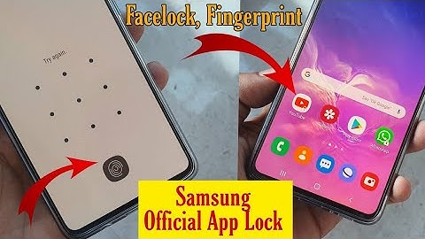 All Samsung One Ui Official App Lock || Hide Apps & Lock || Fingerprint & faclock Same time