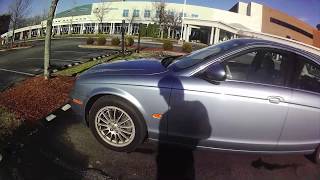 jaguar type S  battery dead can't get in truck